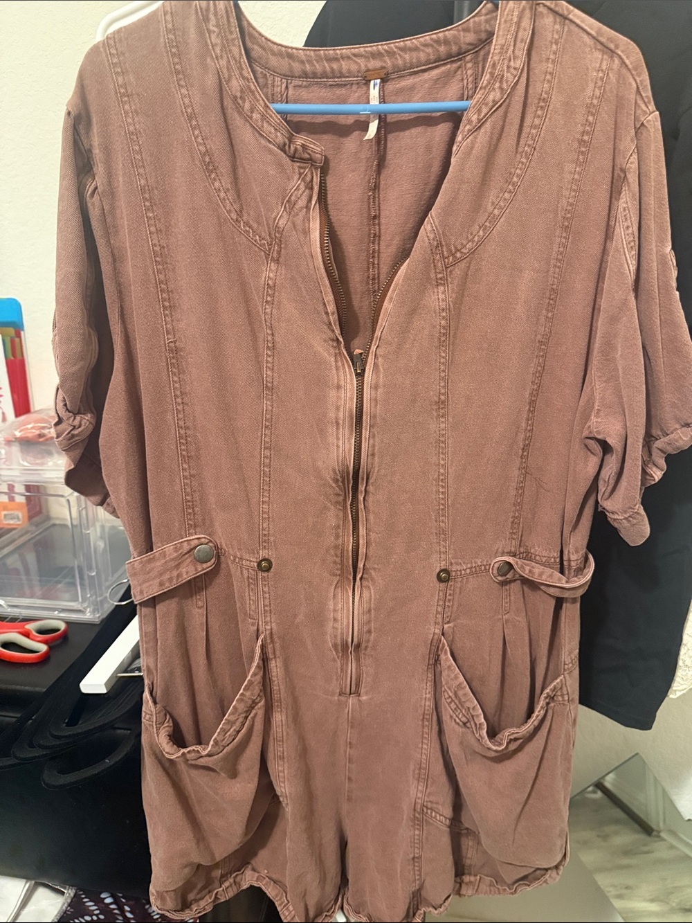 Free People Lets Ride Shortalls - Picture 5 of 5